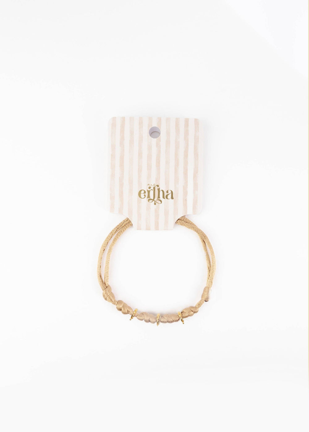 Fabrique Mon Bracelet - Pêche Douce: Soft Peach / Two Hoops ( 2 charms )