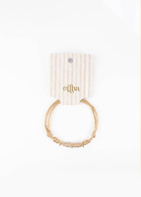 Fabrique Mon Bracelet - Pêche Douce: Soft Peach / Two Hoops ( 2 charms )