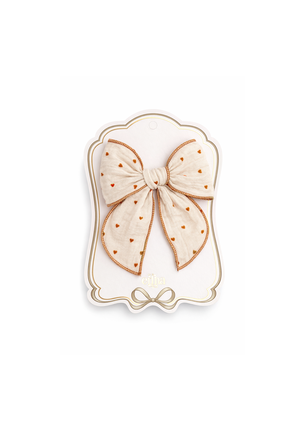 Nouvelle barrette Fable - Petits cœurs