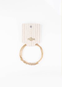 Fabrique Mon Bracelet - Pêche Douce: Soft Peach / Two Hoops ( 2 charms )