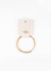 Fabrique Mon Bracelet - Pêche Douce: Soft Peach / Two Hoops ( 2 charms )